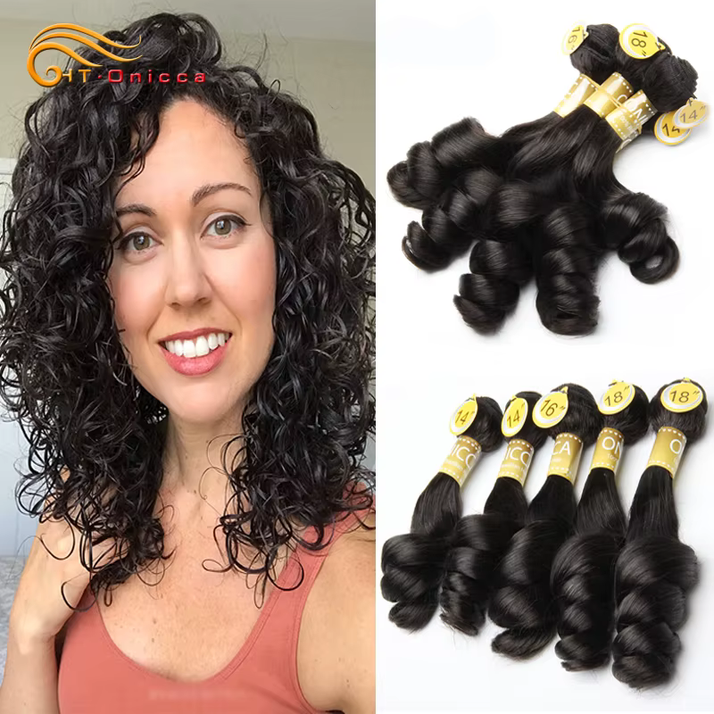 Tissage en Lot Brésilien Naturel Remy à Double Proximité