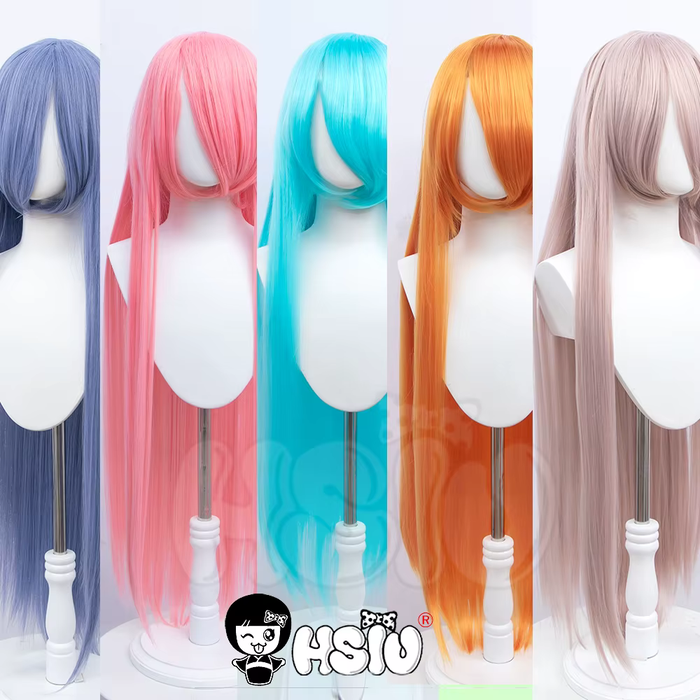 Anime nouveau style Cosplay longue perruque 「HSIU」fête