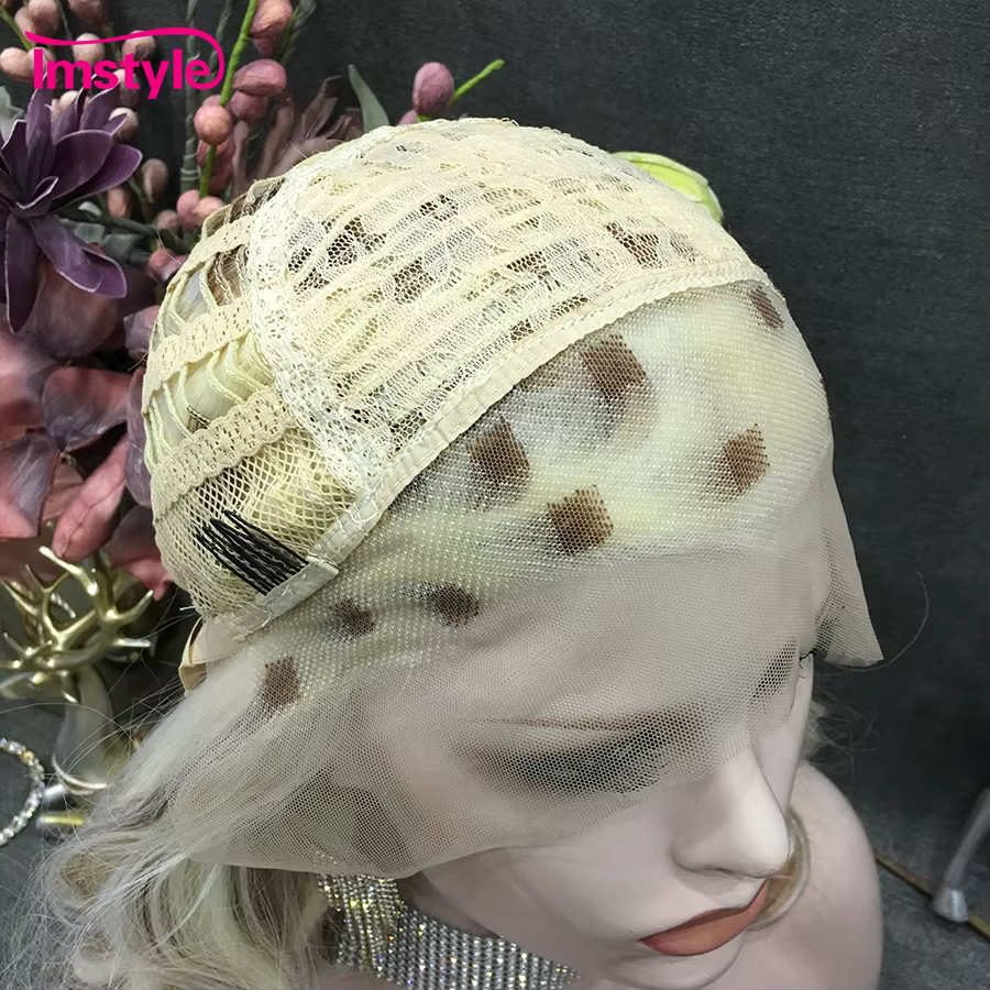 Imstyle-Perruque Lace Front Wig Synthétique Longue et Ondulée pour Femme