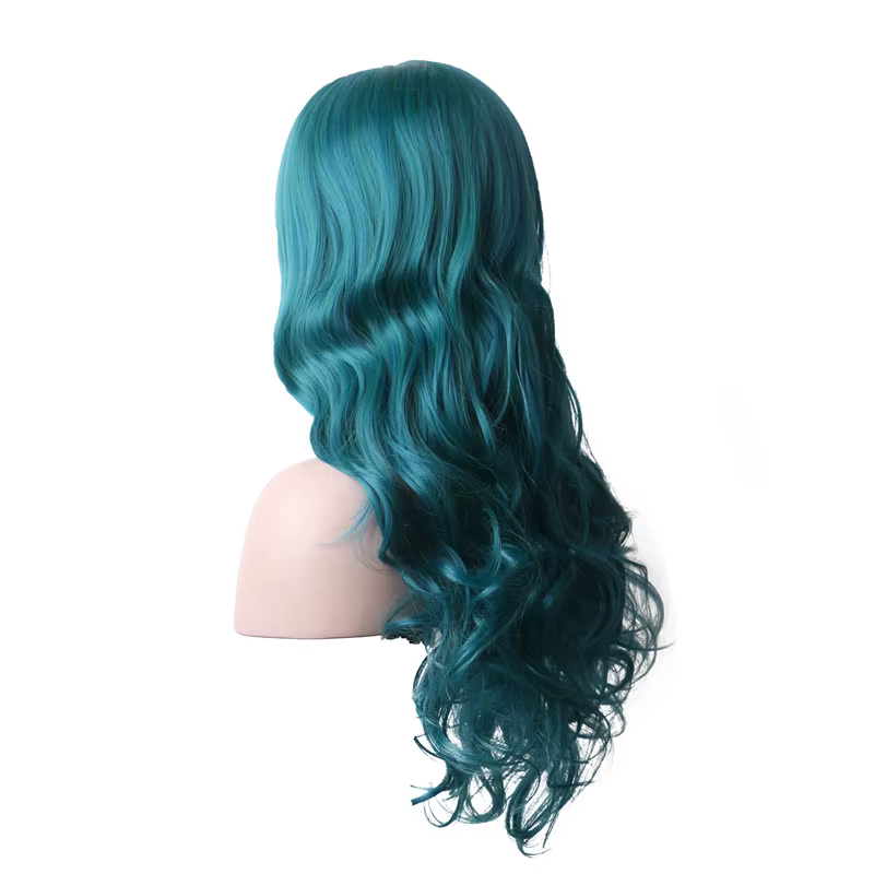 Perruques de Costume longues de cheveux synthétiques pour femmes perruque colorée