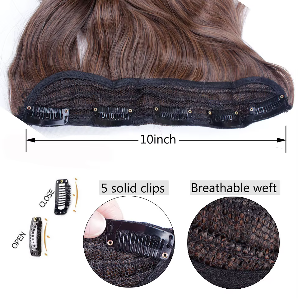 S-noilite synthétique longue pince ondulée en une seule pièce cheveux 4 longueurs Extension demi-tête naturelle fausse