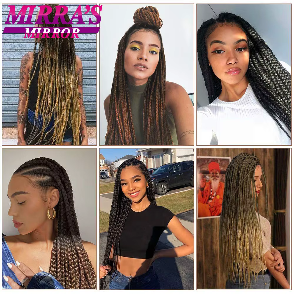 Tressage cheveux pré-étiré 48 "long