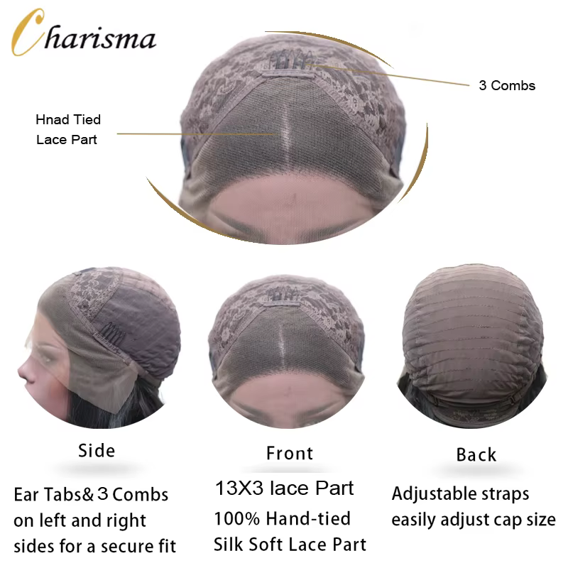 Perruque Lace Front Wig synthétique rouge carisma