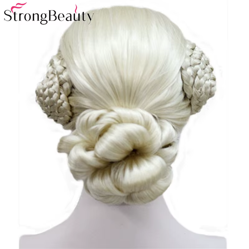 Perruque femme perruque synthétique Blonde et noire forte beauté