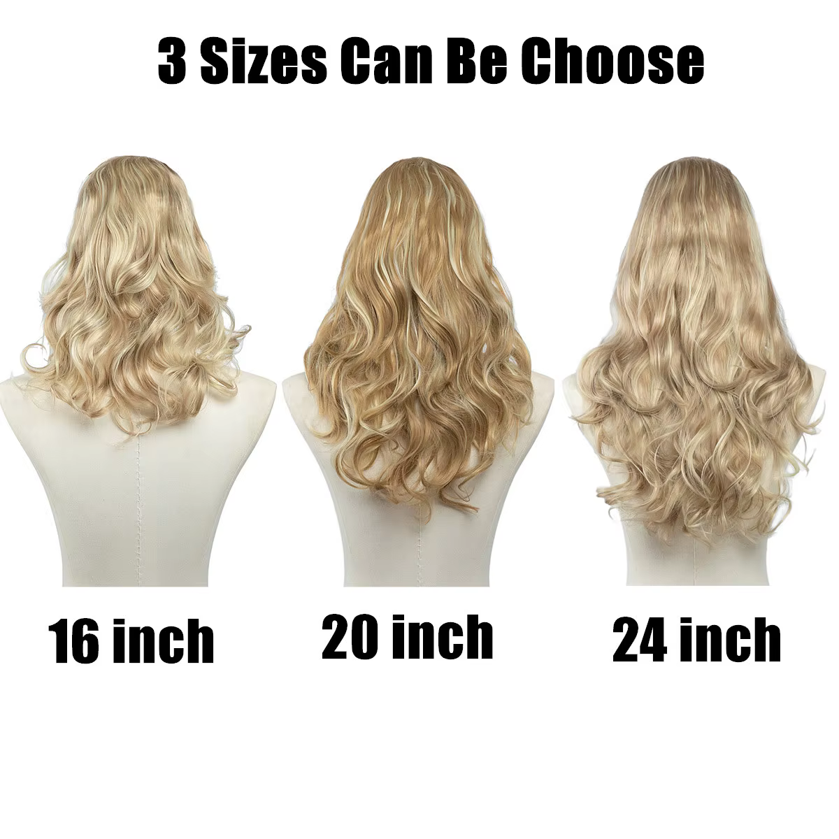 Extension de cheveux à clipser synthétique droite de qualité supérieure pour femme