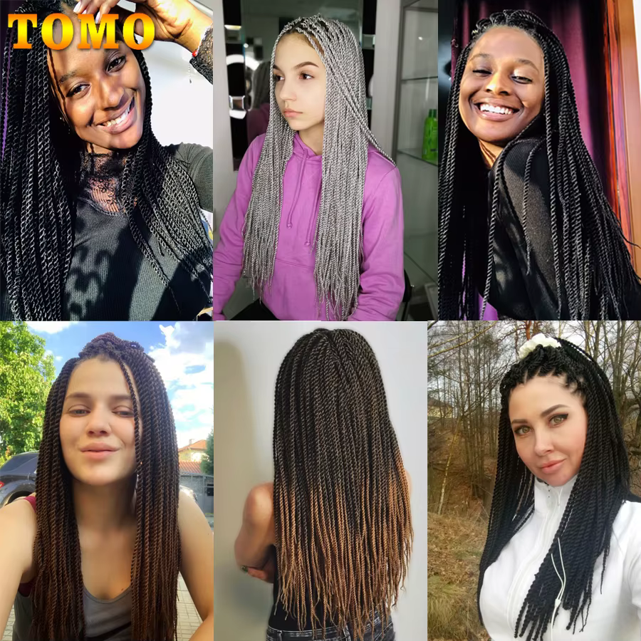 TOMO – Extensions capillaires synthétiques torsadées sénégalaises