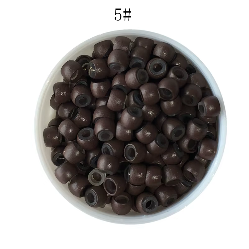 3000 pièces/lot, anneaux nano en silicone noir de 2