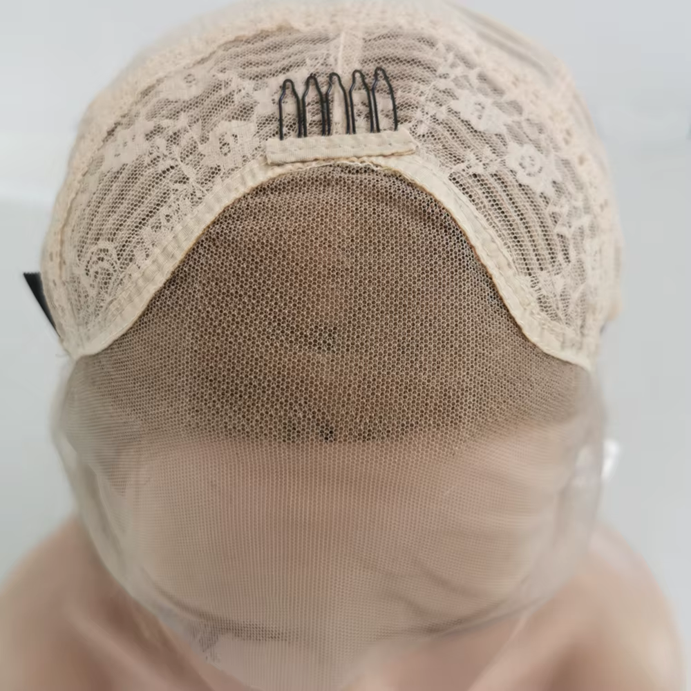 Webster – perruque Lace Front Wig synthétique Blonde