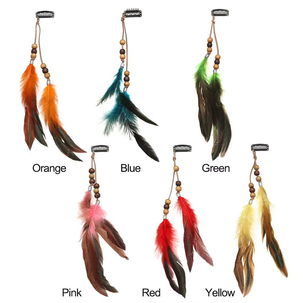 Boho Colored Extensions Peigne Coiffe