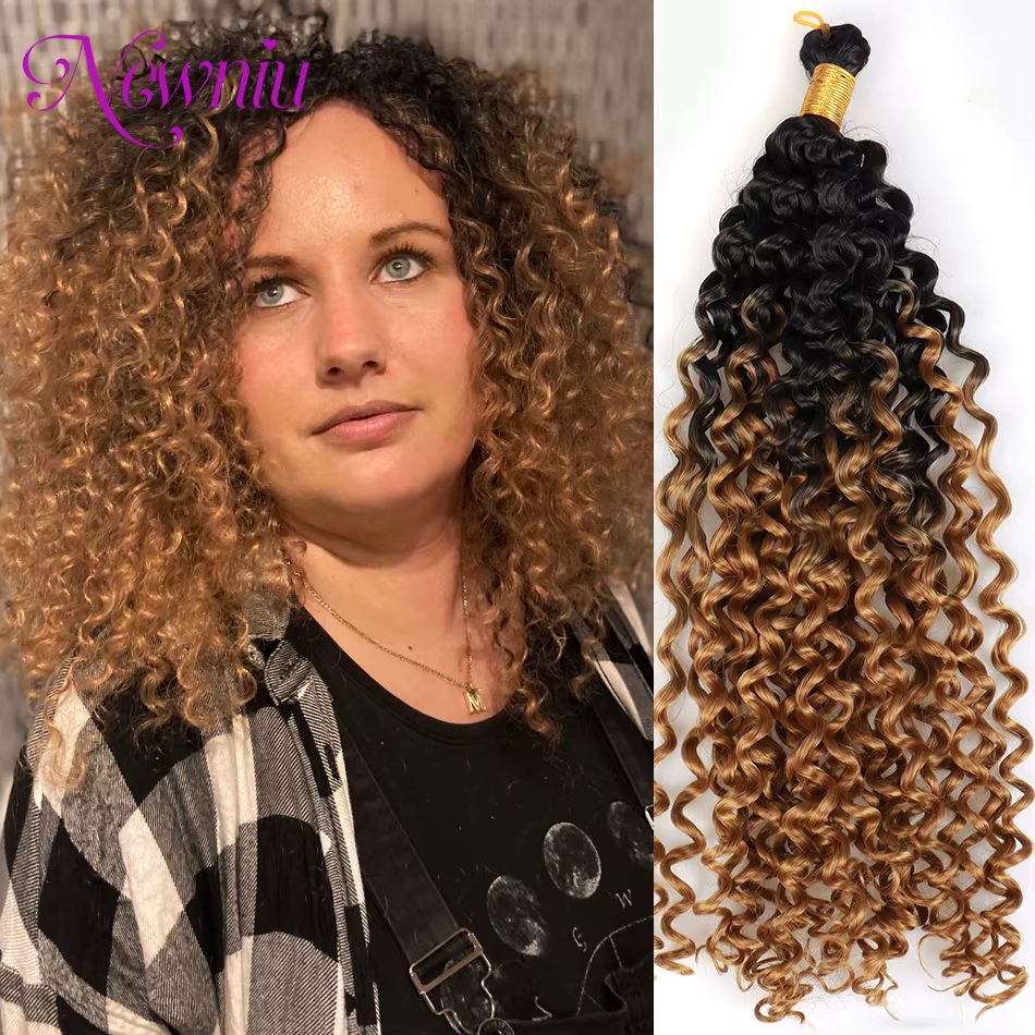 Afro Curl synthétique Crochet cheveux tressage Extension