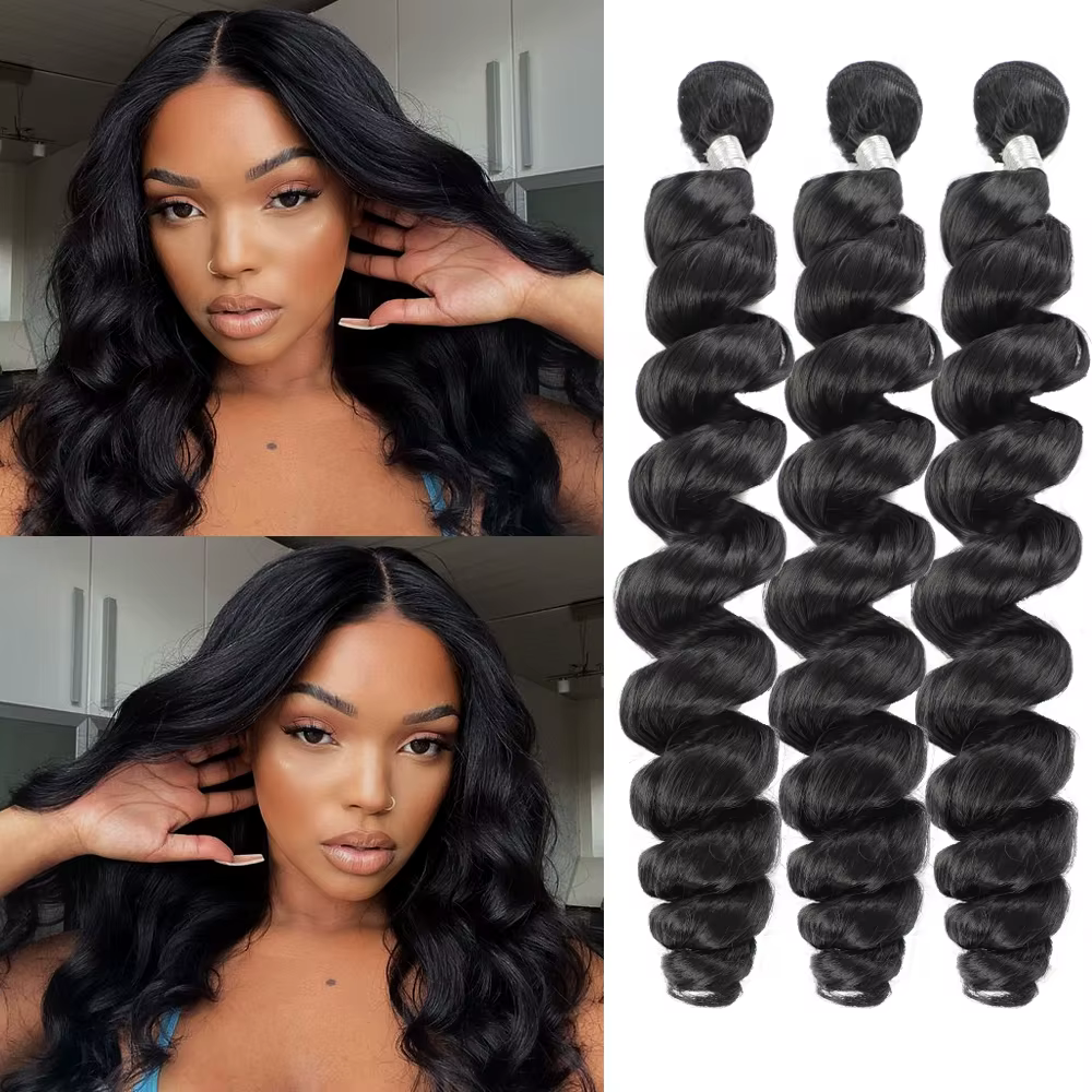 Extensions de cheveux synthétiques ondulés pour femmes