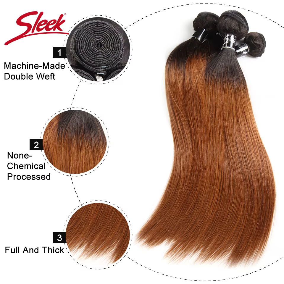 Tissage en lot brésilien Remy lisse ombré
