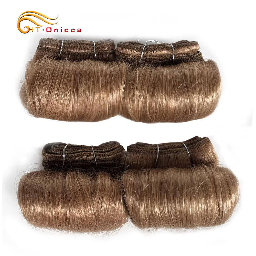 Bundles de tissage de cheveux humains bouclés indiens