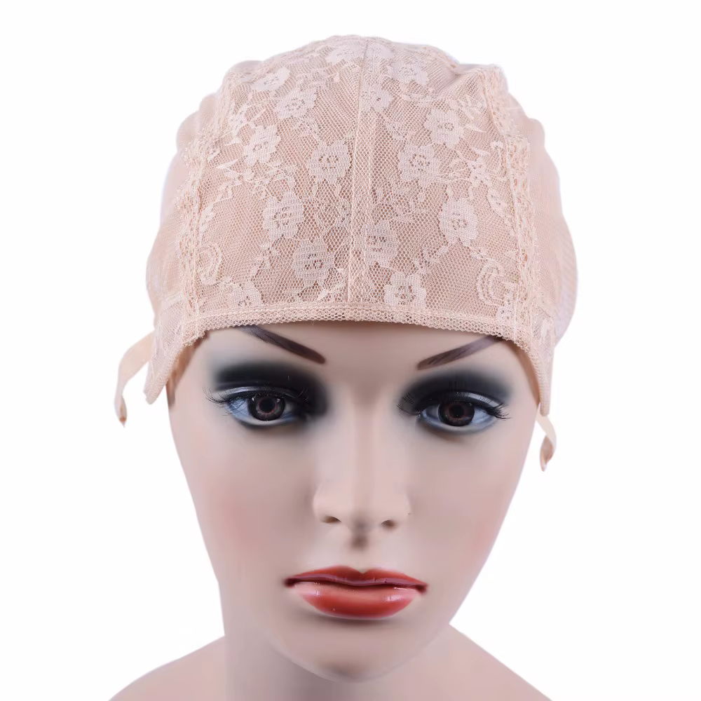 Bonnet de perruque blonde pour perruques exécutives avec sangle réglable à l'arrière
