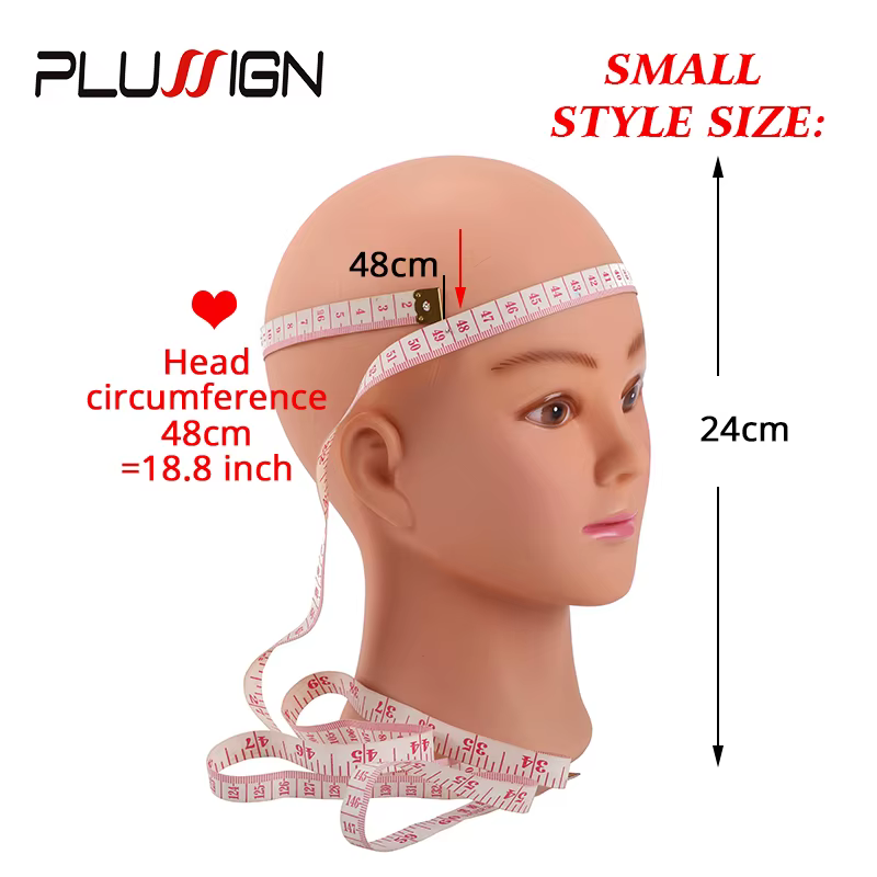 Tête de mannequin chauve avec pince
