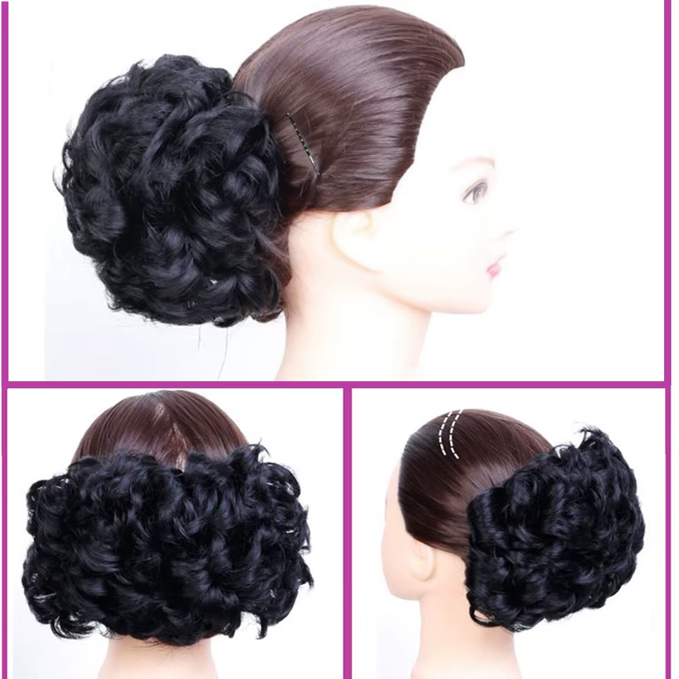 ALLATHIFY − Extensions capillaires synthétiques bouclées pour femmes