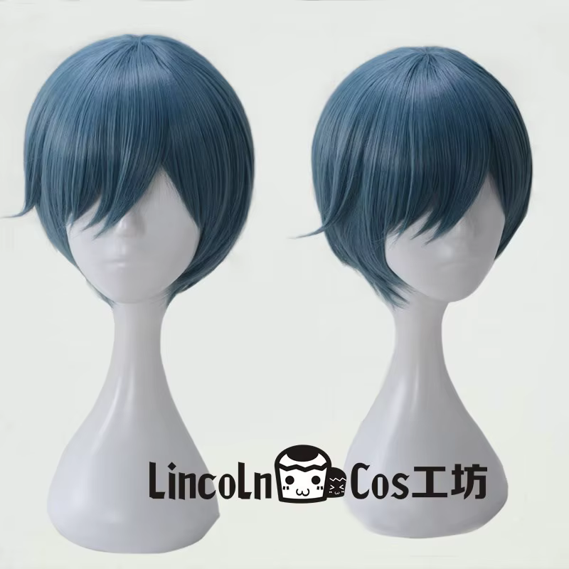 Perruque courte noire Ciel Phantomhive de l'anime Kuroshitsuji (Livre de l'Atlantique) pour cosplay, costume de majordome, perruques d'anime + bonnet de perruque