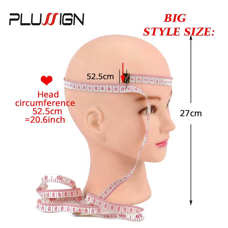 Tête de mannequin chauve avec pince