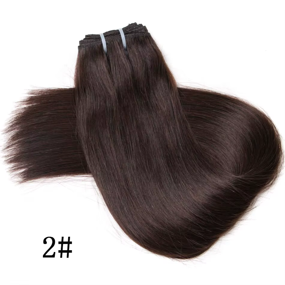Extensions de tissage de cheveux humains droits 100% trame
