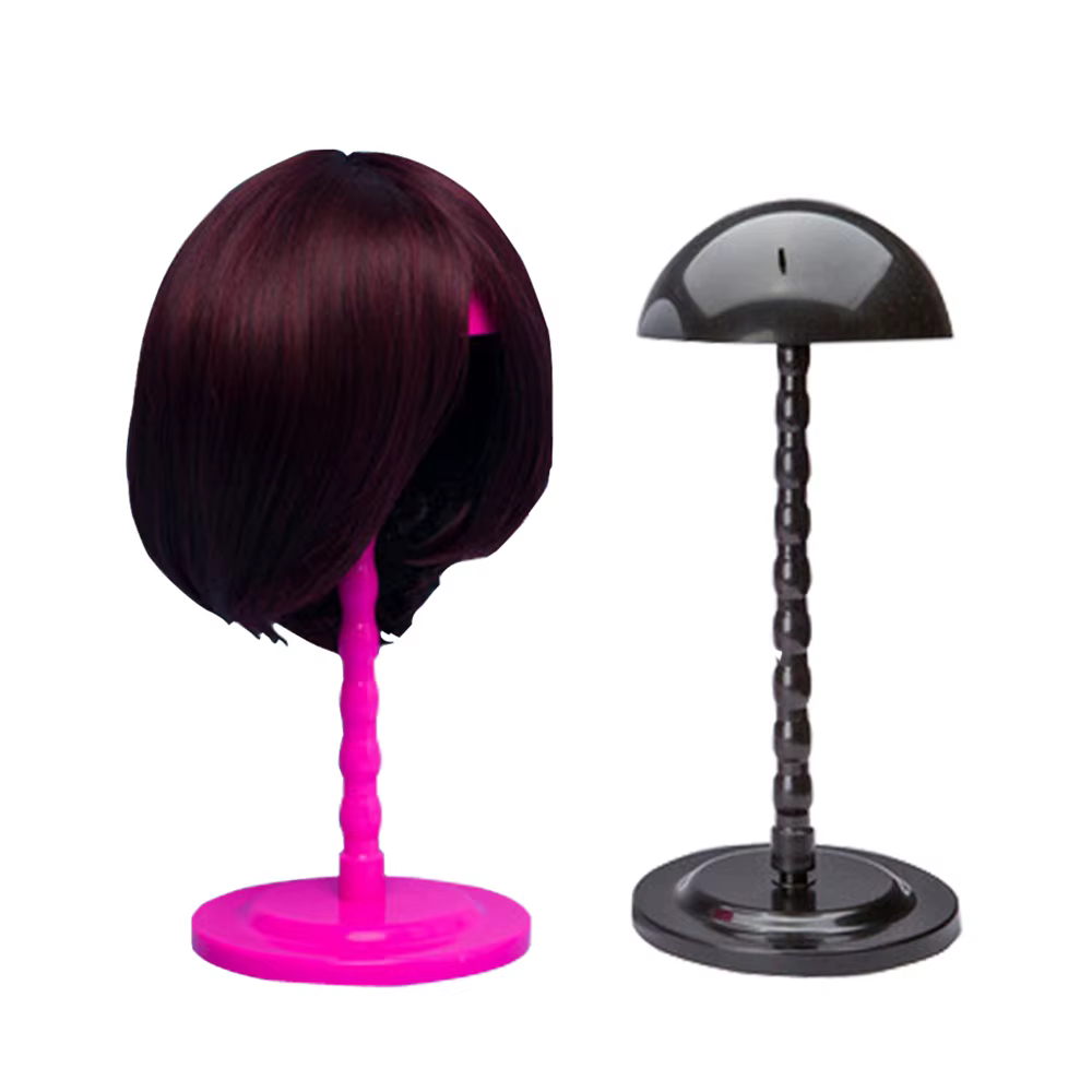 Support de perruque en plastique pliable