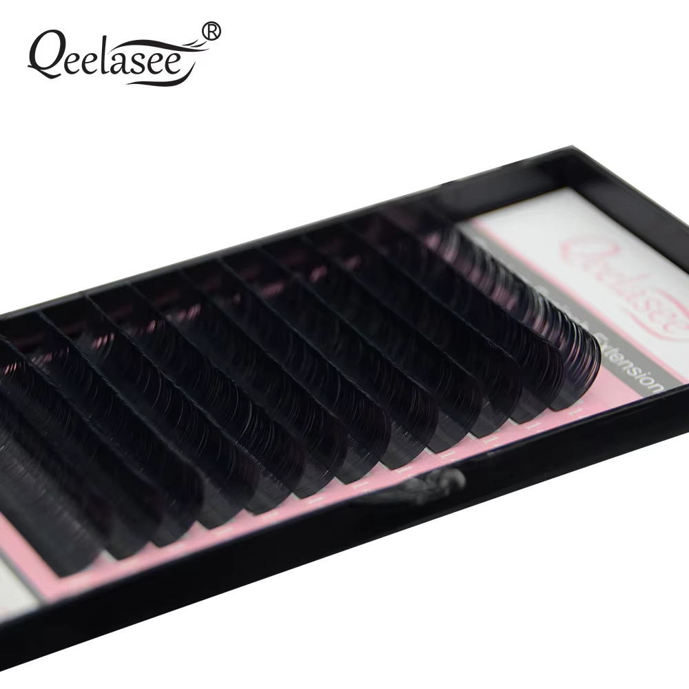 Lot de 20 faux cils individuels noirs mélangés toutes tailles