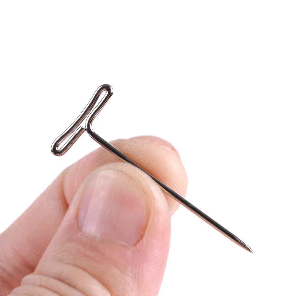 100 pièces T-PINS (40mm) pour perruque sur tête en mousse Style T broche aiguille Mannequin