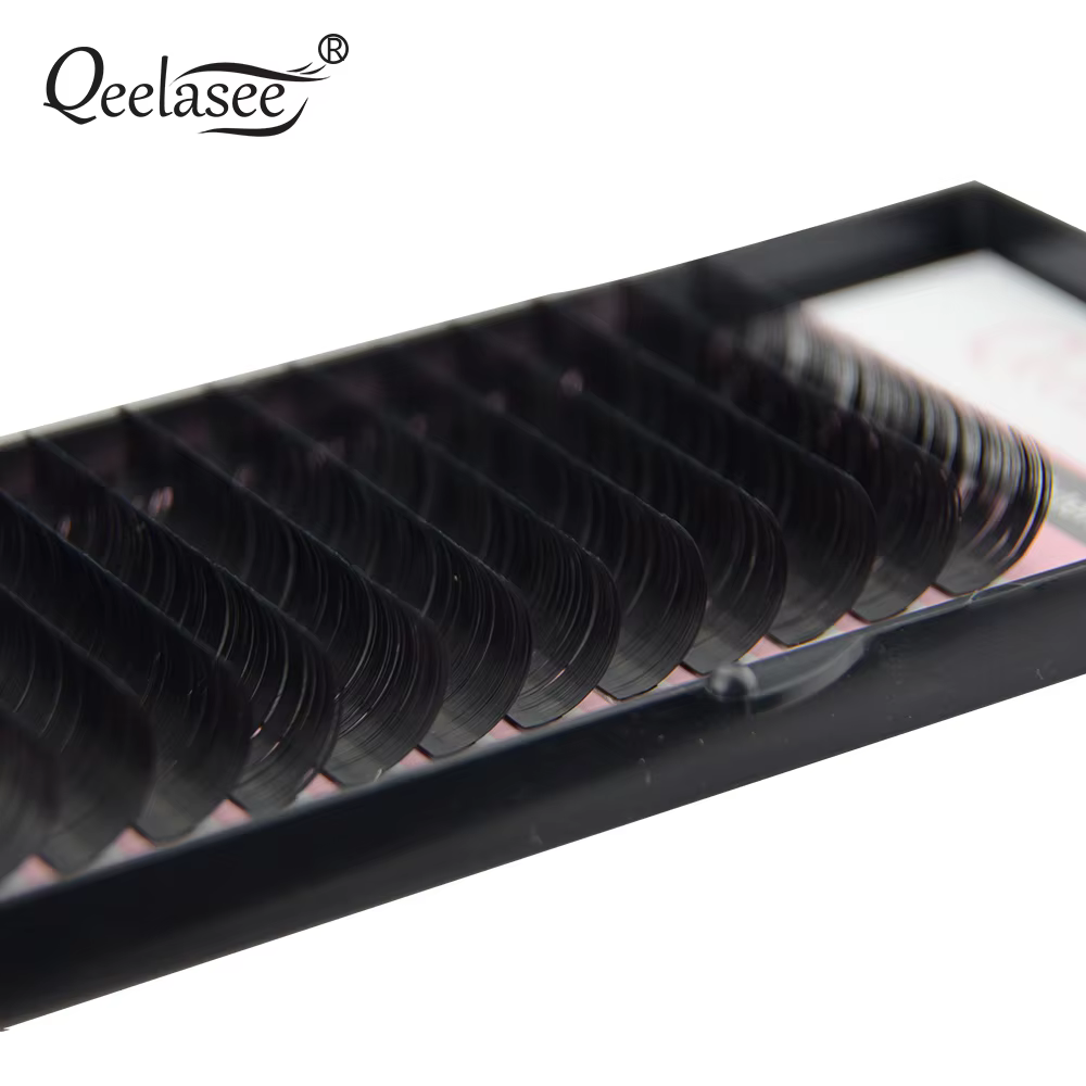 Lot de 20 faux cils individuels noirs mélangés toutes tailles