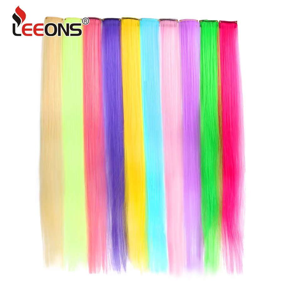Leeons – Extensions capillaires synthétiques en une pièce pour femmes