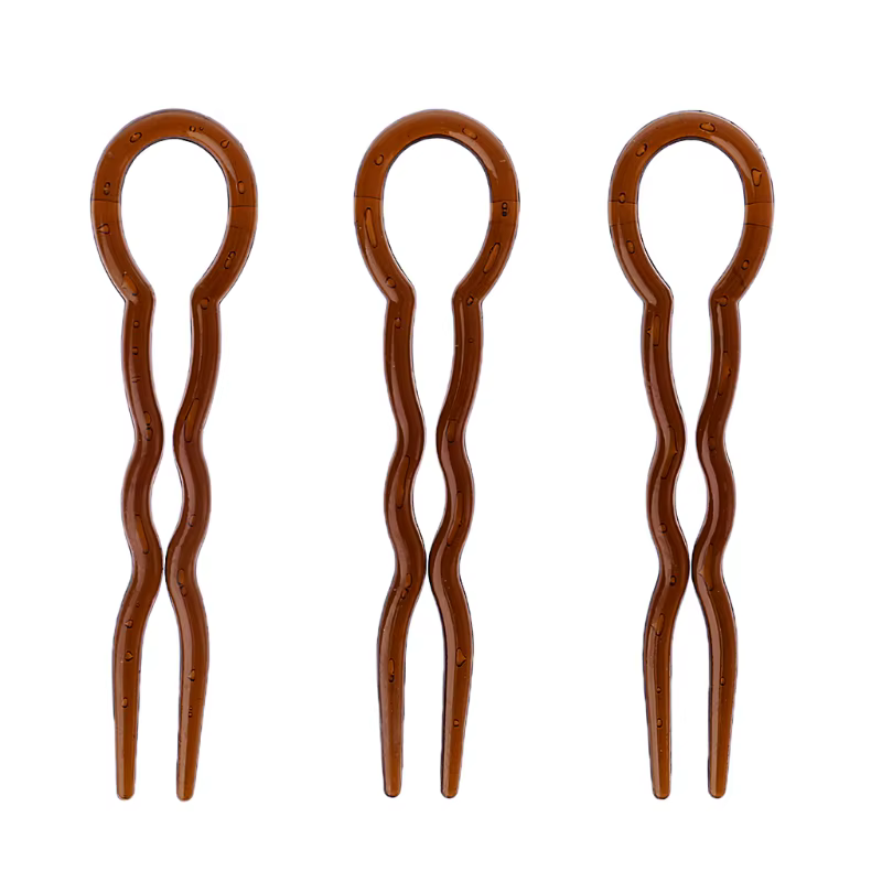 Pinces à cheveux tressées en forme 3 pièces, accessoires coiffure