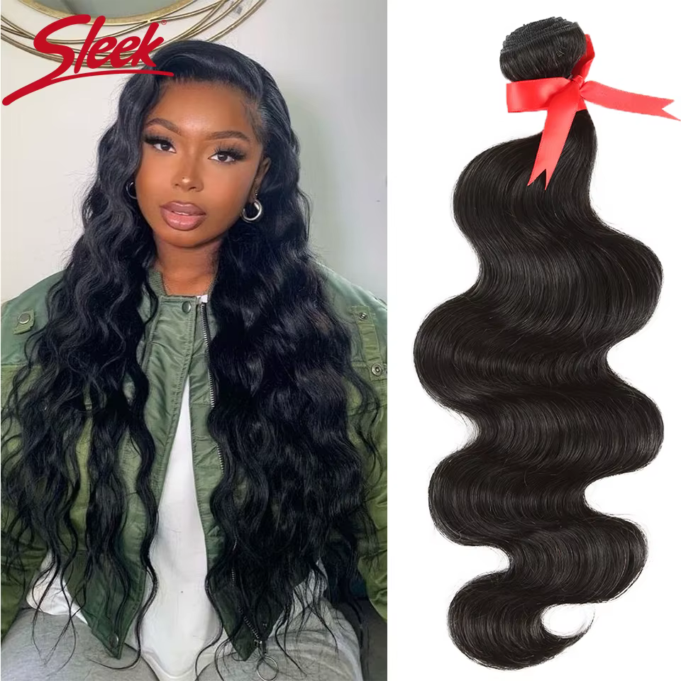 Mèches brésiliennes naturelles Body Wave élégantes de 28 pouces