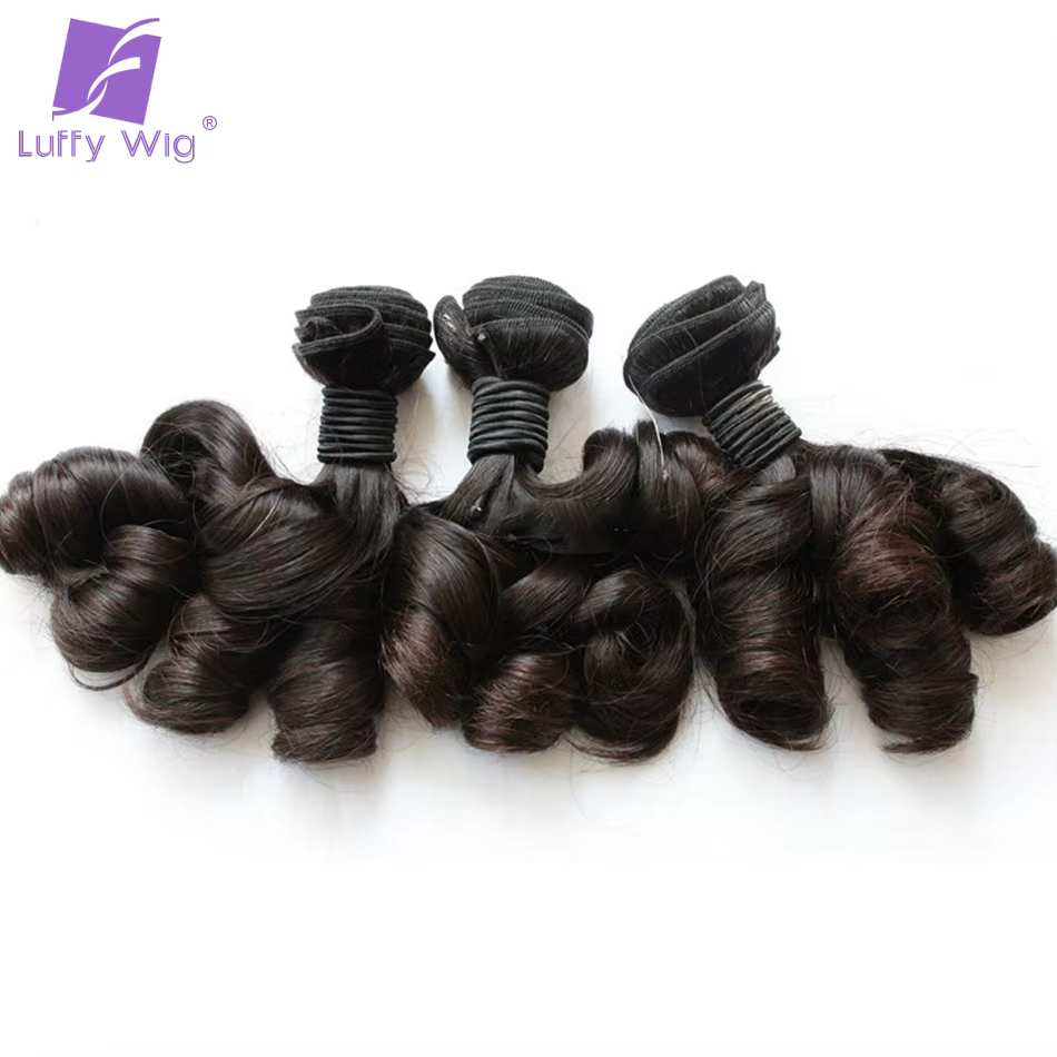 Luffy – tissage en lot brésilien naturel Remy bouclé et rebondissant