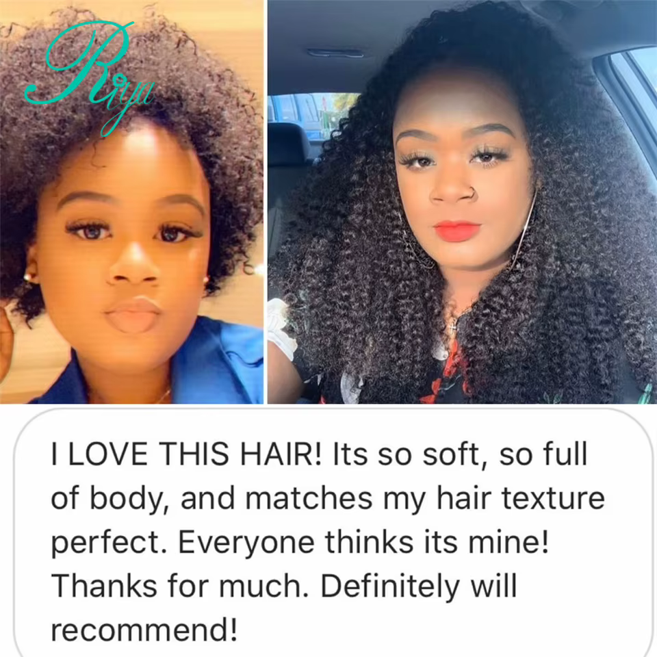 Extensions de cheveux brésiliens Remy 100% naturels bouclés à Clip