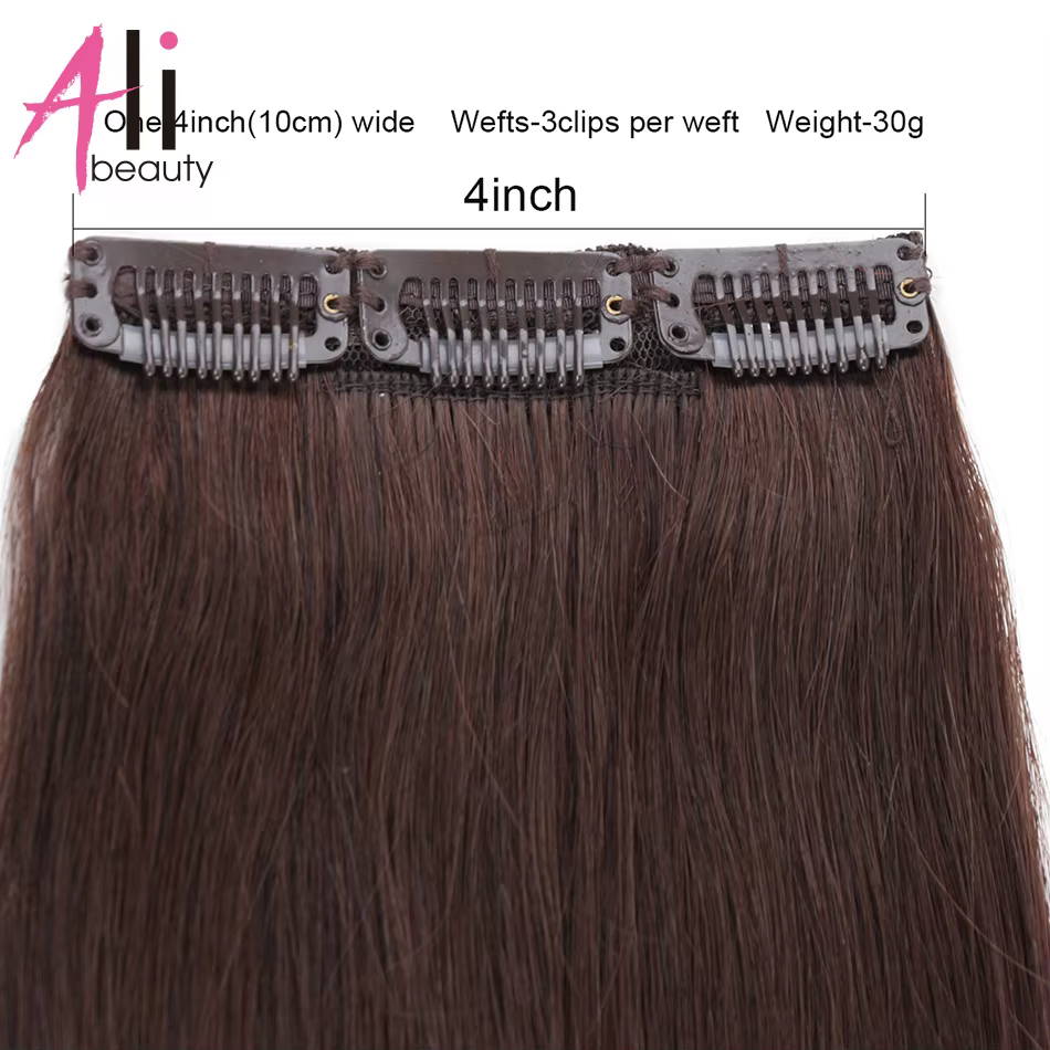 100% Remy pince brésilienne dans les extensions de cheveux humains