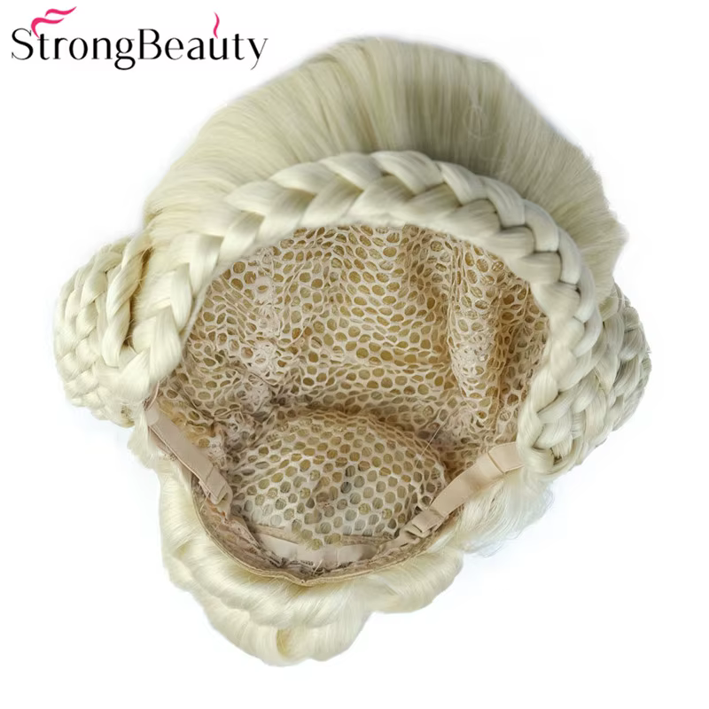 Perruque femme perruque synthétique Blonde et noire forte beauté