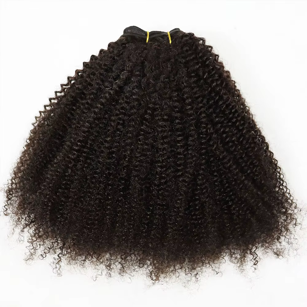 IXTUYLLY Tissage de cheveux humains 4C Afro Kinky Curly