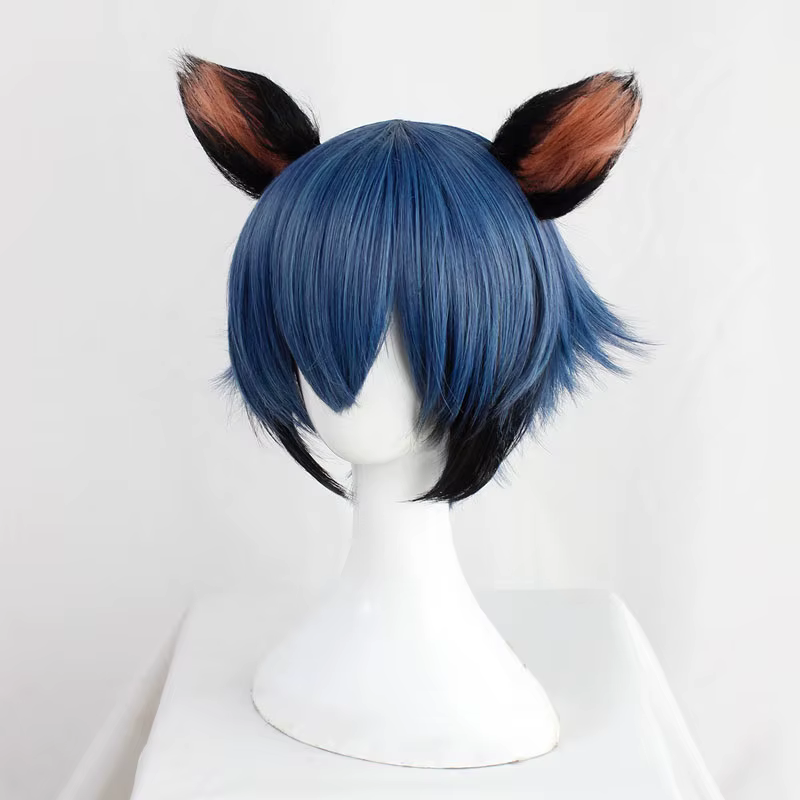 BNA – perruque de Cosplay synthétique bleue