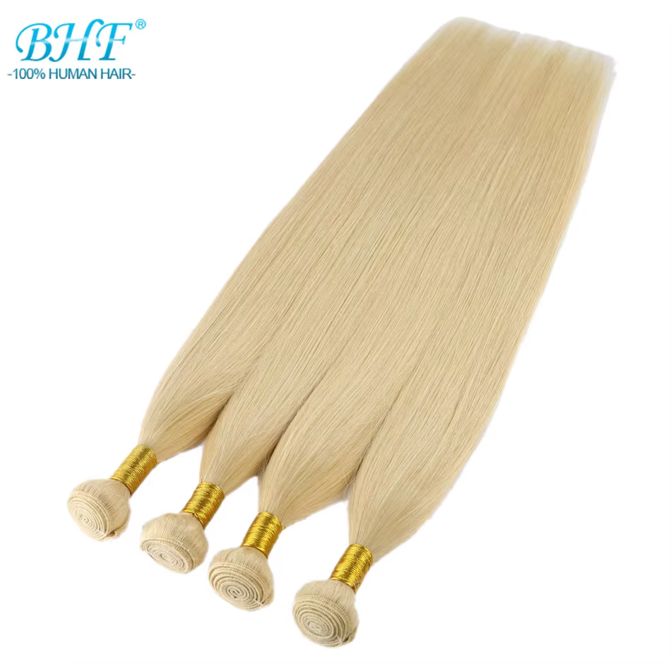 Tissage de Cheveux Humains Lisses Blonds