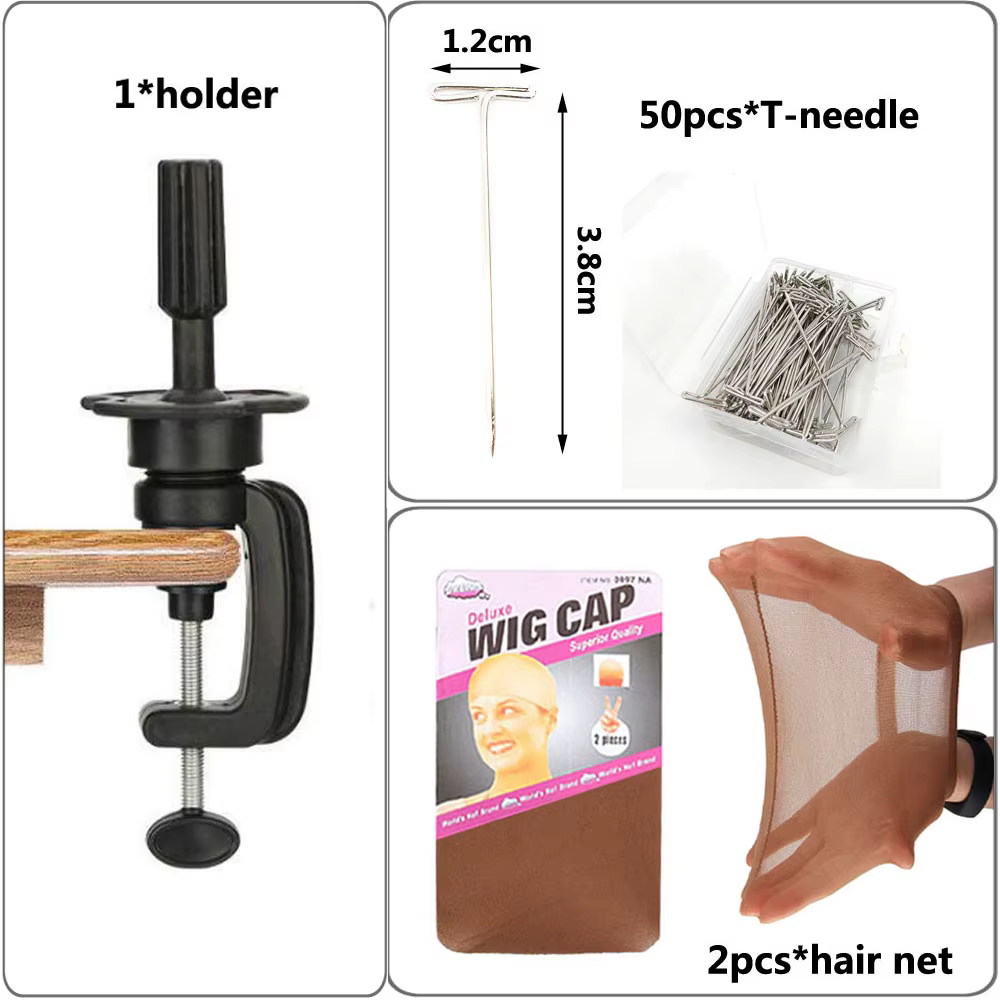Support de tête de perruque en toile