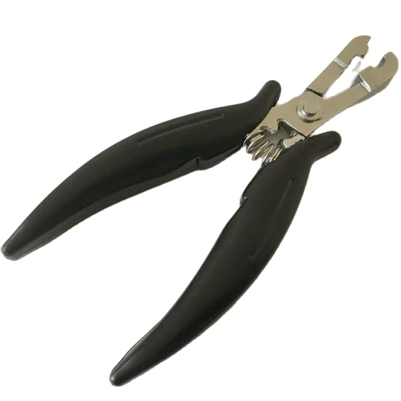 Pince d'extension de cheveux de Type U noir de 5.5 pouces, 1 pièce/lot, pour la fabrication d'extension de cheveux pré-collés
