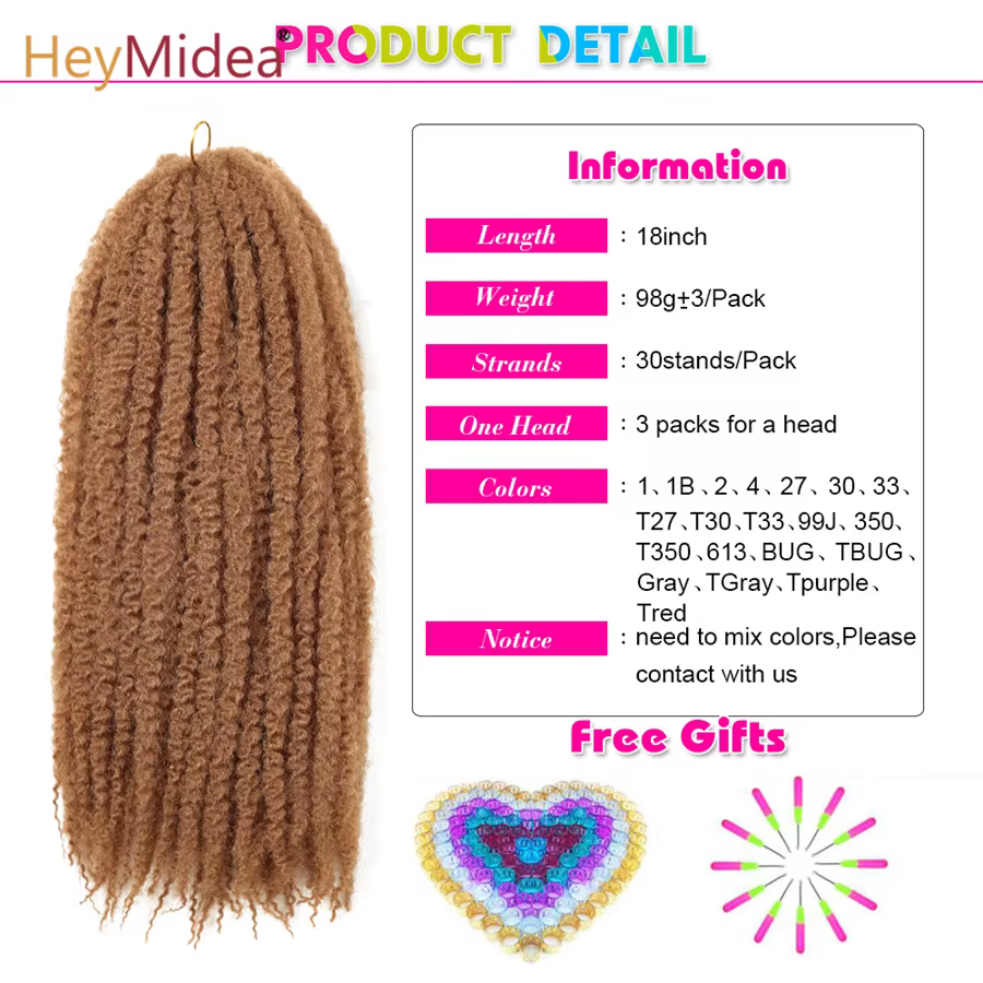 Cheveux Marley pour tresses