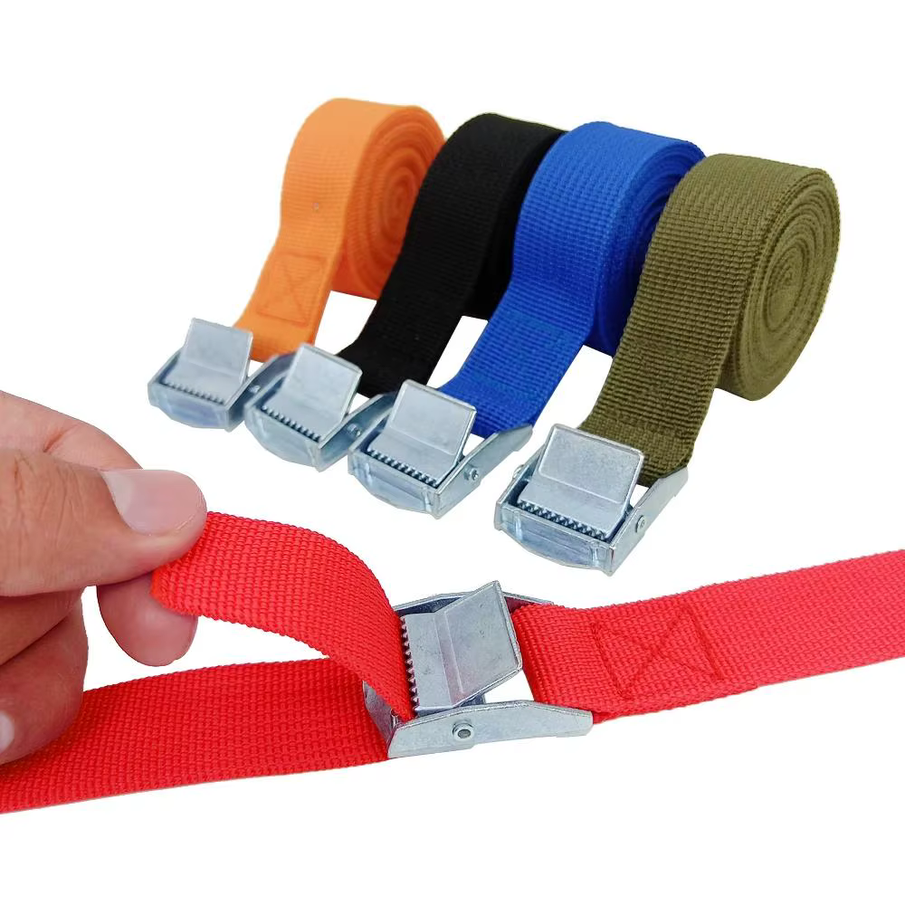 5 pièces 2M en alliage de Zinc boucle de pression palette sangles de chargement bagages fixe voiture tendeur fixe sangles de tendeur cliquet ceintures d'arrimage