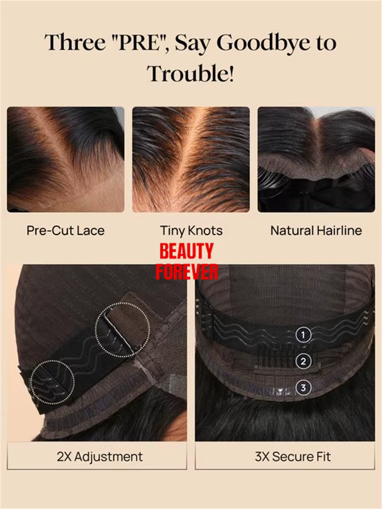 Beautyforever 13x4 Pré-tout ™ Perruque frontale en dentelle Balayage brun met en évidence moelleux vague lâche rideau