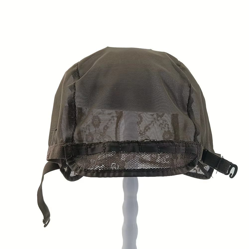 1 bonnet de perruque en V avec bande élastique et 2 boucles réglables