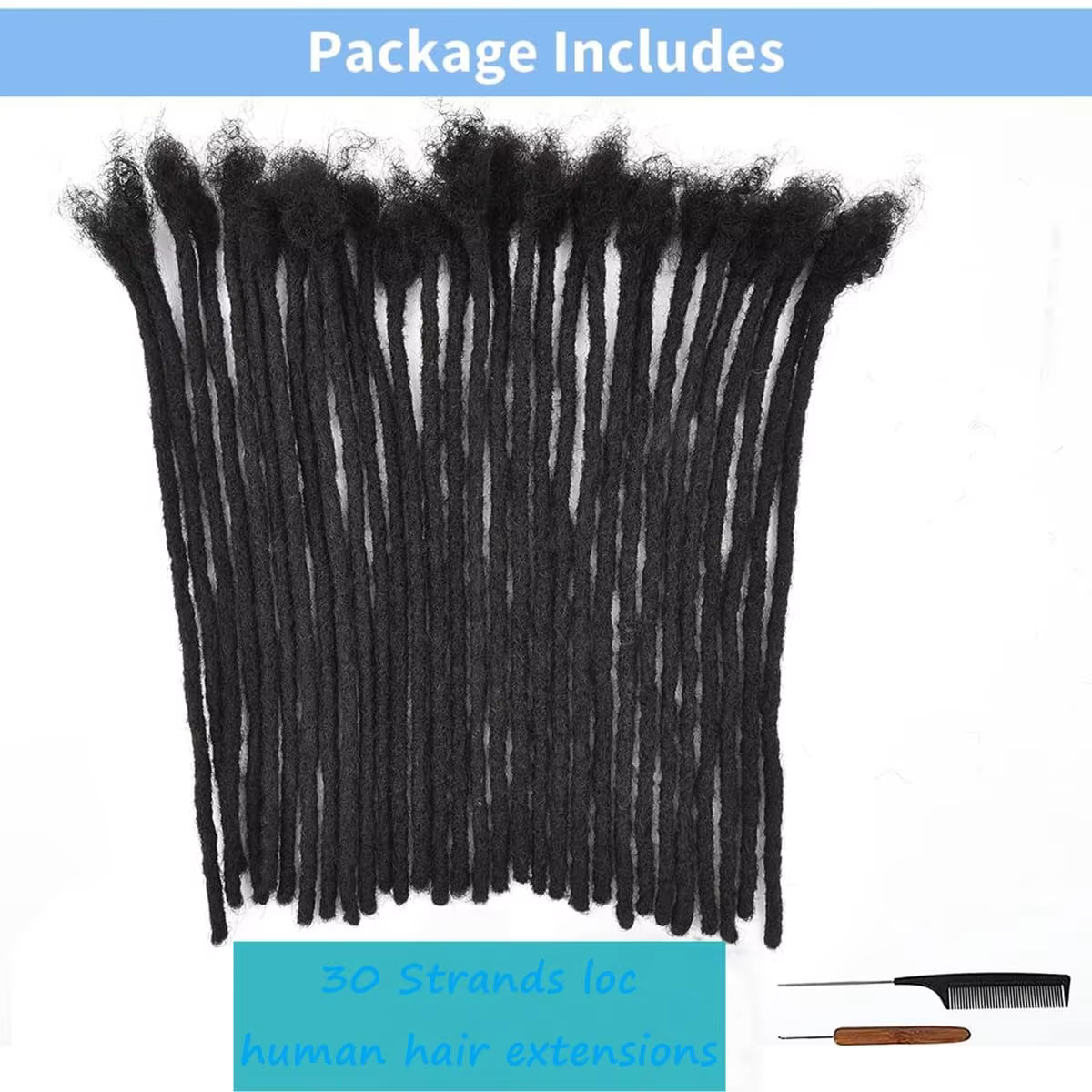 Dreadlock Extensions faites à la main pour hommes