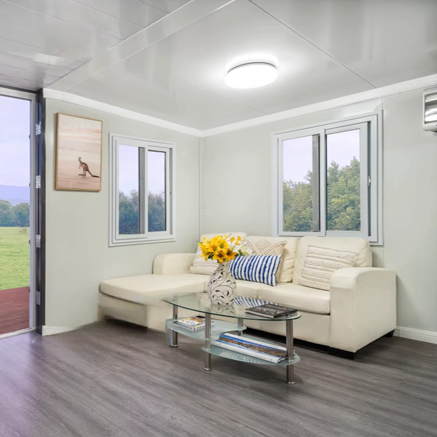 Maison de conteneur extensible pliante, petite maison préfabriquée, conteneur multifonctionnel pliable pour l'italie