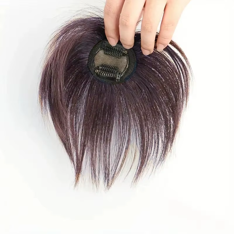 100% vrais cheveux humains Topper pour les femmes postiche brune droite pour le Volume léger remplacement