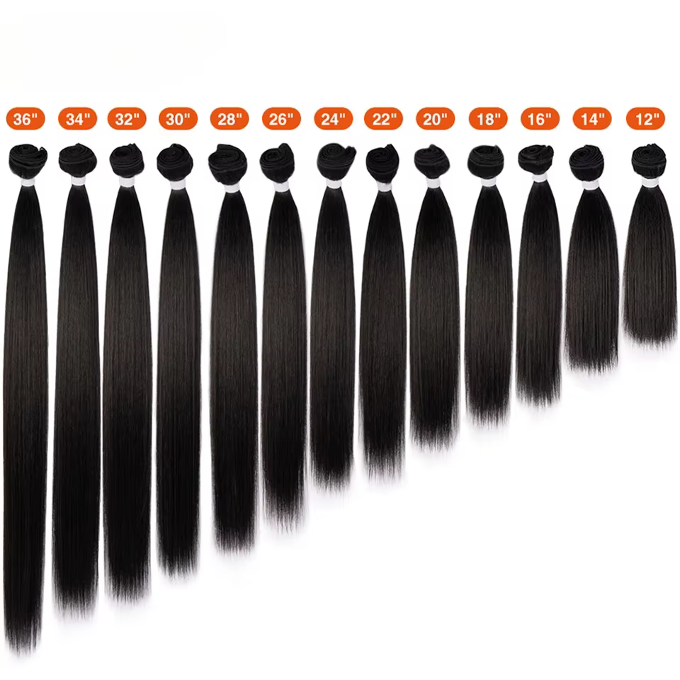 Mèches synthétiques naturelles lisses pour Salon de coiffure