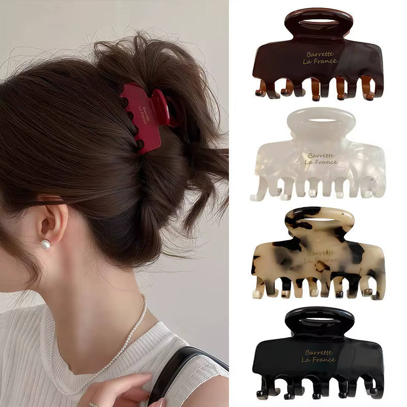 Pinces à cheveux élégantes en acétate pour femmes