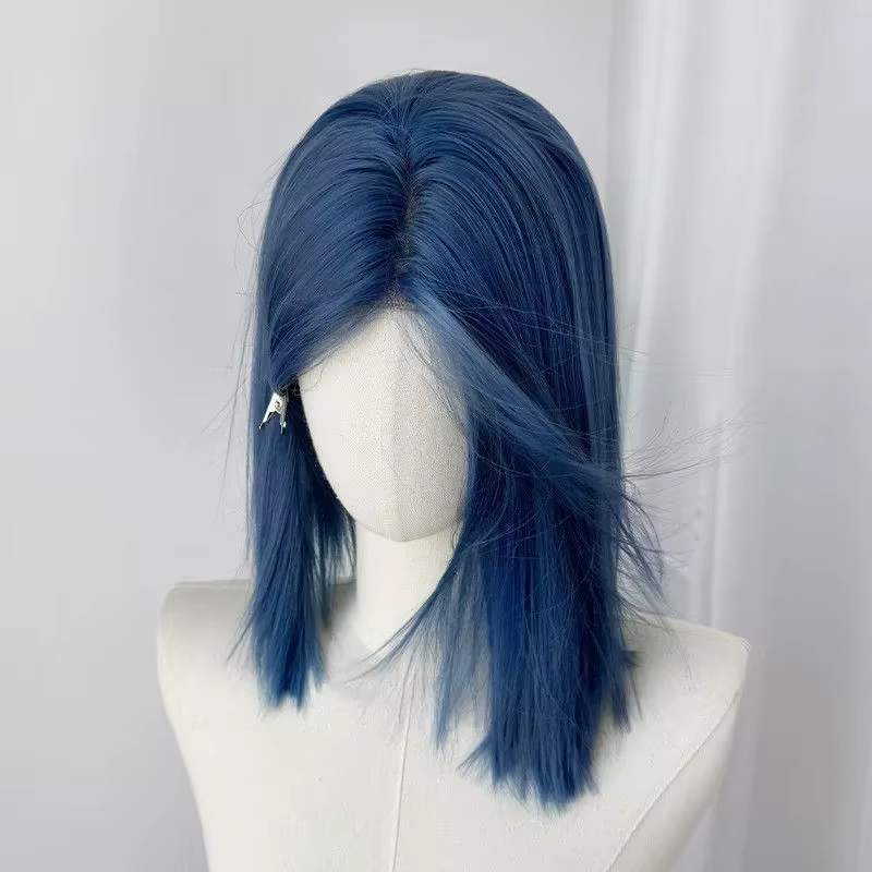 Perruque bleue Ashely pour femmes