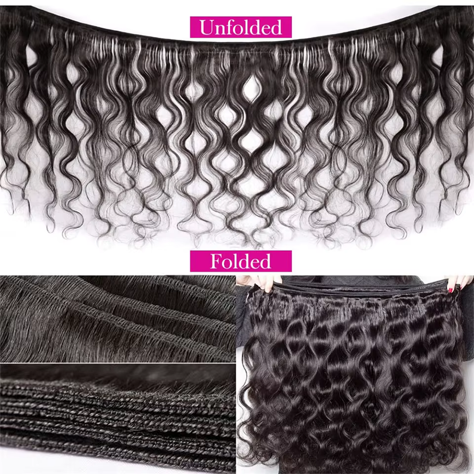 Mèches brésiliennes naturelles Body Wave élégantes de 28 pouces